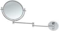 gatco 1411 chrome wall mount mirror with 14-inch swing arm extension logo