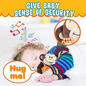 img 1 attached to Insnug Plush Monkey Musical Baby