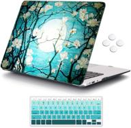 🌸 icasso macbook air 13 inch case (2010-2017 release, older version) - plastic pattern hard shell protective case & keyboard cover - compatible with macbook air 13 inch model a1369/a1466 - cherry blossom logo