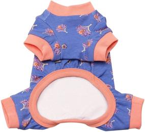 img 3 attached to TONY HOBY Cotton Pet Pajamas: Stylish Dog & Cat Sleepwear for Babies