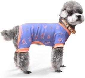 img 2 attached to TONY HOBY Cotton Pet Pajamas: Stylish Dog & Cat Sleepwear for Babies