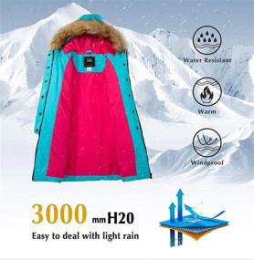 img 2 attached to 🧥 ZSHOW Girls' Long Winter Coat Parka - Water-Resistant, Warm Puffer Jacket