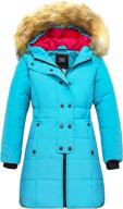 🧥 zshow girls' long winter coat parka - water-resistant, warm puffer jacket logo