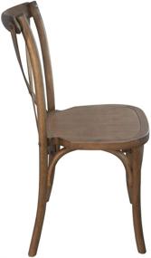 img 2 attached to Optimum SEO: Flash Furniture Light Brown X-Back Chair with Added Advantages