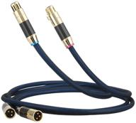 audiocrast pair hifi audio 3 pin xlr мужчина xlr женщина микрофонный кабель, аудиофильский сбалансированный межсоединительный микрофонный кабель - 3.3ft/1m логотип