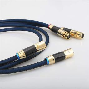 img 2 attached to Audiocrast Pair HiFi Audio 3 Pin XLR Мужчина XLR Женщина Микрофонный кабель, Аудиофильский сбалансированный межсоединительный микрофонный кабель - 3.3FT/1M