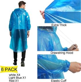 img 1 attached to HLKZONE Disposable Emergency Waterproof Raincoats