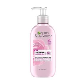 img 4 attached to 🌹 Garnier SkinActive Milk Face Wash with Rose Water | Refreshing & Nourishing | 6.7 Fl Oz | Gentle Cleansing for All Skin Types