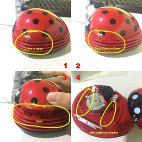 img 3 attached to 🐞 Mini Ladybug Vacuum Cleaner: Portable Desk Dust Sweeper with Cute Design - Powerful and Efficient Cleaning Solution (1Pcs)