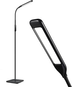 img 4 attached to Lastar LED Floor Lamp: Modern Standing Lamp for Living Room with 3000-6000K Color Temperature, Adjustable Brightness, Timer & Memory Function - Black