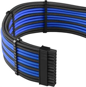 img 2 attached to 🔌 CableMod RT-Series PRO ModMesh Cable Kit for ASUS and Seasonic - BLACK and BLUE [CM-PRTS-FKIT-NKKB-R] - Enhanced for SEO