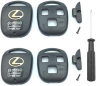 🚗 classic black remote car key shell case for lexus models - key shell with screwdriver (no blade) logo