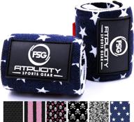 🏋️ fitplicity premium 18 inch weight lifting wrist wraps - pair of wrist supports for fitness, powerlifting, bodybuilding, weightlifting, crossfit, and weight training - with hook and loop grip logo