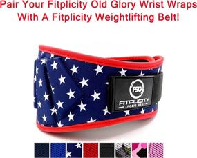 img 1 attached to 🏋️ Fitplicity Premium 18 Inch Weight Lifting Wrist Wraps - Pair of Wrist Supports for Fitness, Powerlifting, Bodybuilding, Weightlifting, Crossfit, and Weight Training - with Hook and Loop Grip