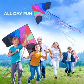 img 1 attached to Experience Colorful Fun with Tomi Kite Rainbow: A Perfect Pick for Adults' Launch