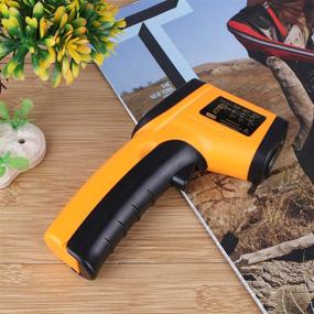 img 2 attached to 🌡️ GoolRC Digital Infrared Thermometer: Non-Contact Laser Temperature Gun with Backlight (-50-380°C/-58℉-716℉), Not for Human Temperature, Battery Not Included