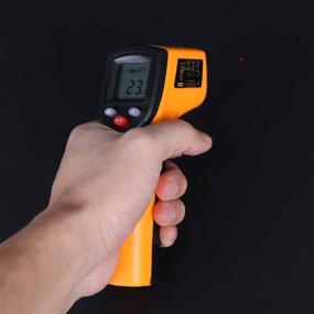 img 1 attached to 🌡️ GoolRC Digital Infrared Thermometer: Non-Contact Laser Temperature Gun with Backlight (-50-380°C/-58℉-716℉), Not for Human Temperature, Battery Not Included