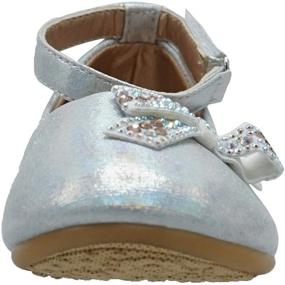 img 1 attached to 👯 Sparkling Silver Little Ballet Rhinestone Shoes for Toddler Girls - Flats Edition