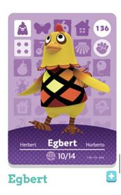 img 1 attached to 🎮 Egbert Amiibo Card - Nintendo Animal Crossing Happy Home Designer, USA Version (#136 out of 200)