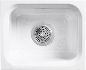 img 3 attached to 🚰 Enhance Your Entertainment Space with KOHLER K-6589-U-96 Northland Undercounter Sink in Biscuit