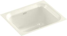 img 4 attached to 🚰 Enhance Your Entertainment Space with KOHLER K-6589-U-96 Northland Undercounter Sink in Biscuit