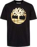 medium boys' clothing tops: timberland sleeve graphic t-shirt for tees & shirts logo