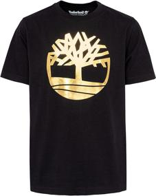 img 1 attached to Medium Boys' Clothing Tops: Timberland Sleeve Graphic T-Shirt for Tees & Shirts