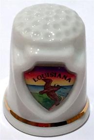 img 1 attached to Louisiana State Souvenir Collectible Thimble