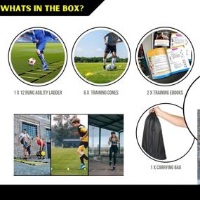 img 1 attached to 🏋️ Ultimate Agility Ladder Bundle: Includes 6 Sports Cones, 2 Agility Drills eBook, and Carry Case