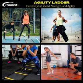 img 2 attached to 🏋️ Ultimate Agility Ladder Bundle: Includes 6 Sports Cones, 2 Agility Drills eBook, and Carry Case