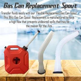 img 2 attached to 🔥 Kool Products Gas Can Spout Replacement with Gasket and Multiple Accessories - Retail 1 Pack incl. Stopper, Cap, and Collar Caps (Yellow and Black)
