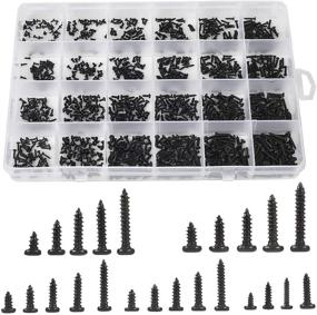 img 4 attached to 💻 MEIYYJ 1100pcs Laptop Notebook Computer Screws Kit, Round Pan Head Tapping Screws, M1.2, M1.4, M1.5, M1.7, M2.0, Countersunk Phillips Mini Screw Set for Electronic Repair (1100PCS)