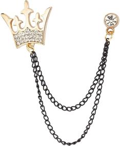 img 3 attached to 👑 Shine in Style: KINGPiiN Golden Collar Men's Costume Accessories for a Statement Look