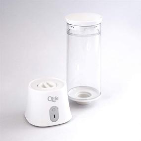 img 1 attached to Qlife Q-Cup Touch Hydrogen Water Generator Maker: The Ultimate White Portable Molecular Hydrogen Cup with High-Grade Titanium Plates and SPE/PEM Membrane Technology - Japan's Finest Innovation