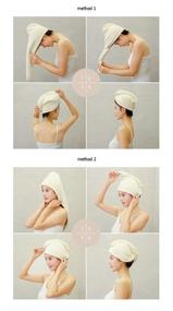 img 1 attached to Flycheers Turban Microfibre Absorbent Wrapped Hair Care