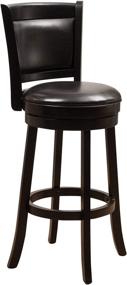 img 4 attached to 🪑 Premium Mallik Reconstituted Leather Swivel Armless Barstool - Espresso Finish by Christopher Knight Home