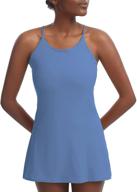 👗 stylish women's workout dress with built-in bra, sleeveless design and shorts pocket - ideal for golf, sportswear, tennis & more logo