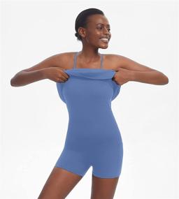 img 3 attached to 👗 Stylish Women's Workout Dress with Built-in Bra, Sleeveless Design and Shorts Pocket - Ideal for Golf, Sportswear, Tennis & More