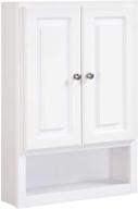 concord bathroom wall cabinet with 2 doors, 1 shelf - white, 21 x 30 dimensions logo