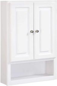 img 4 attached to Concord Bathroom Wall Cabinet with 2 Doors, 1 Shelf - White, 21 x 30 Dimensions