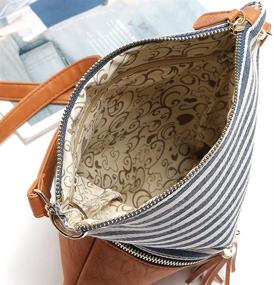 img 1 attached to Duketea Crossbody Leather Crossover Shoulder Women's Handbags & Wallets