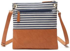 img 3 attached to Duketea Crossbody Leather Crossover Shoulder Women's Handbags & Wallets