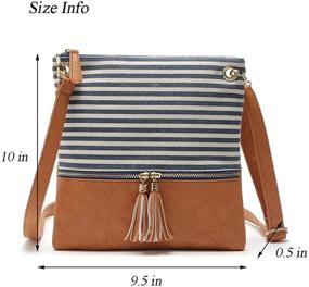 img 2 attached to Duketea Crossbody Leather Crossover Shoulder Women's Handbags & Wallets