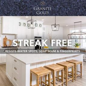 img 1 attached to Granite Gold Streak-Free Cleaner - Deep Cleans and Polishes Surfaces (Silestone, LG, and More) - Made in USA - 24 Fl Oz (1 Pack)