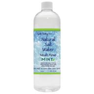 🌊 dale audrey pink himalayan salt water rinse: natural mouthwash for bleeding gums & healthy gums – mint 16 oz. logo