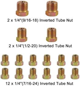 img 3 attached to 🔧 Muhize 1/4" Brake Line Tubing Kit - 25 Ft. Copper Coated Tube Roll with Inverted Flare Fittings - High Quality & Flexible