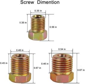 img 1 attached to 🔧 Muhize 1/4" Brake Line Tubing Kit - 25 Ft. Copper Coated Tube Roll with Inverted Flare Fittings - High Quality & Flexible