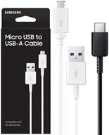 🔌 оригинальный кабель данных micro usb и кабель usb типа c длиной 4 фута для galaxy s6 s7 s8 s9 s10 s20 note4, note5, note8, note9, note10 - розничная упаковка. логотип