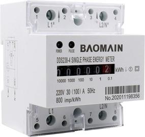 img 4 attached to 🔌 Baomain DDS238-4 Single Phase DIN-rail Kilowatt Hour Meter 220V 100A for Efficient Energy Monitoring