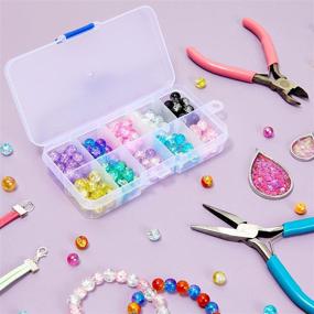 img 3 attached to 📦 Versatile 12 Pack Small Storage Boxes: Ideal Mini Tackle Box Containers for Beads, Buttons, Jewelry (10 Grid, 2.5 x 5 inch)